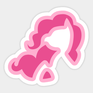 Pinkie Silhouette Sticker